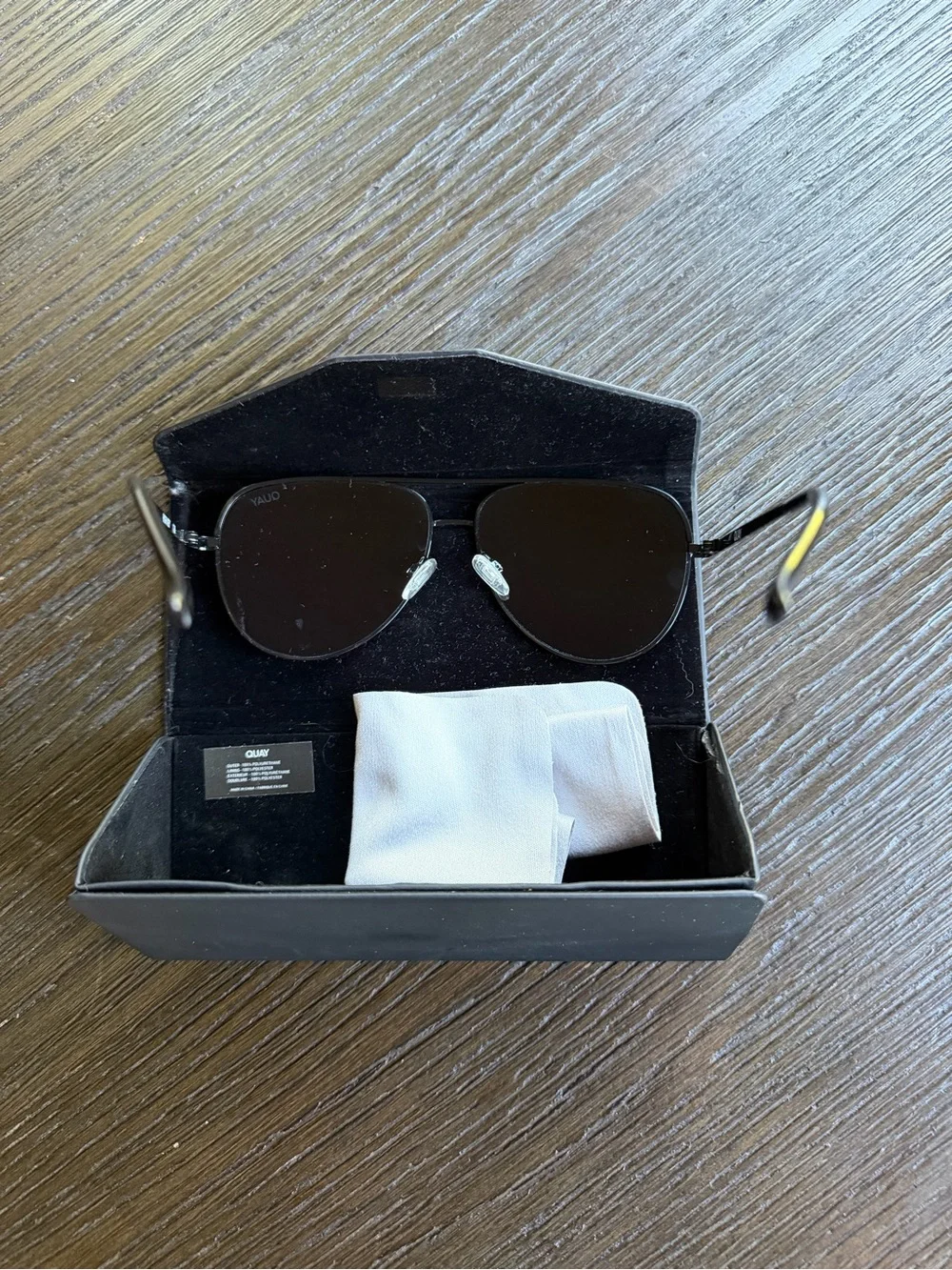 Quay Australia High Key Sunglasses (Embossed Tri-Fold Case included)